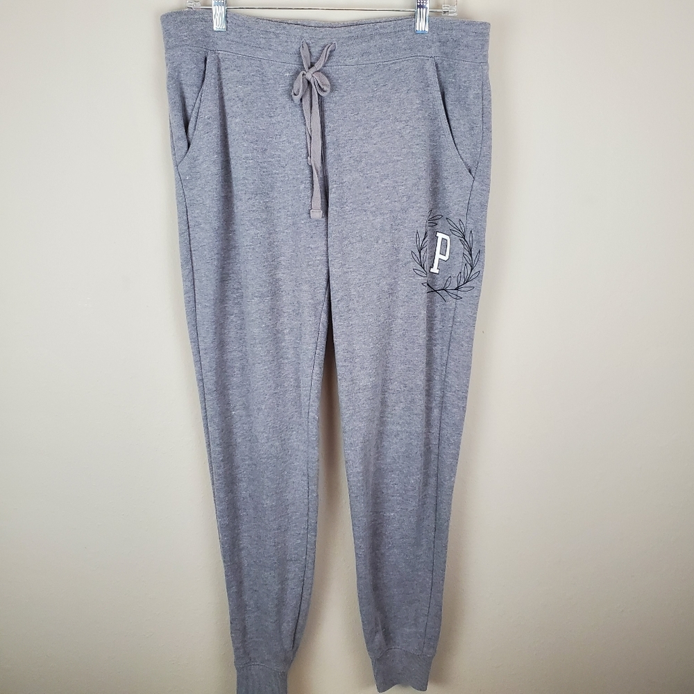 Victoria's Secret Pink Gray Jogger Pants